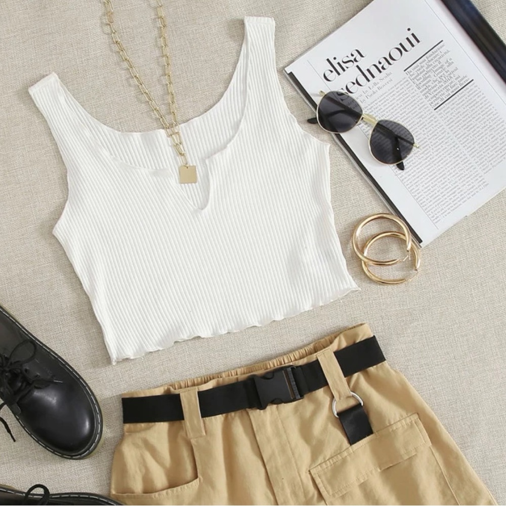Shein white tank top